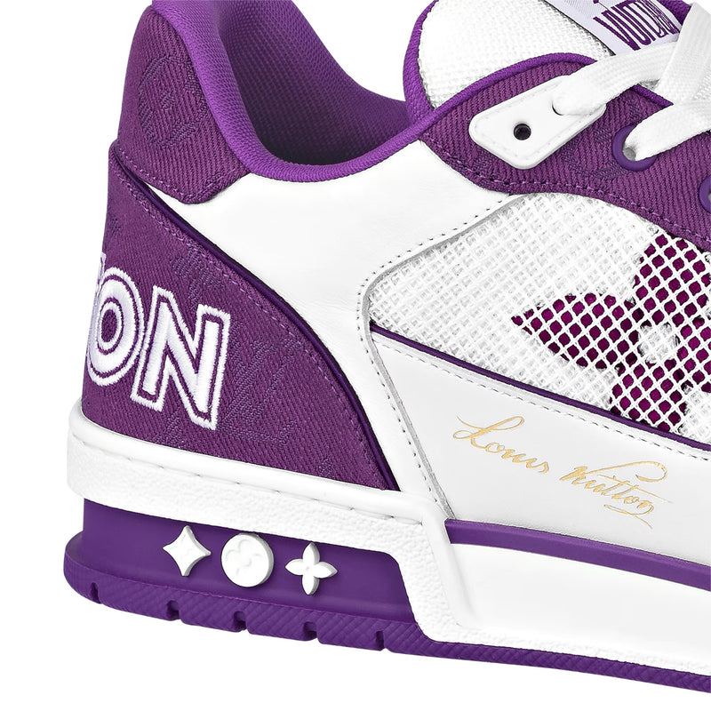 Louis Vuitton Purple Lv Trainer Sneaker Size Uk 10.5 Us