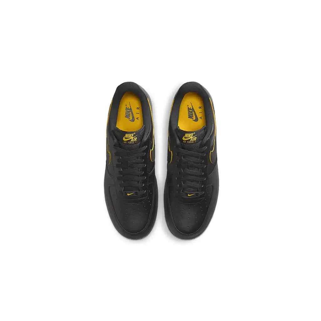 NIKE AIR FORCE 1 LOW '07 BALLISTIC MESH BLACK UNIVERSITY GOLD