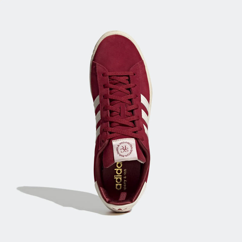 ADIDAS CAMPUS 80'S SPORTY AND RICH MERLOT CREAM