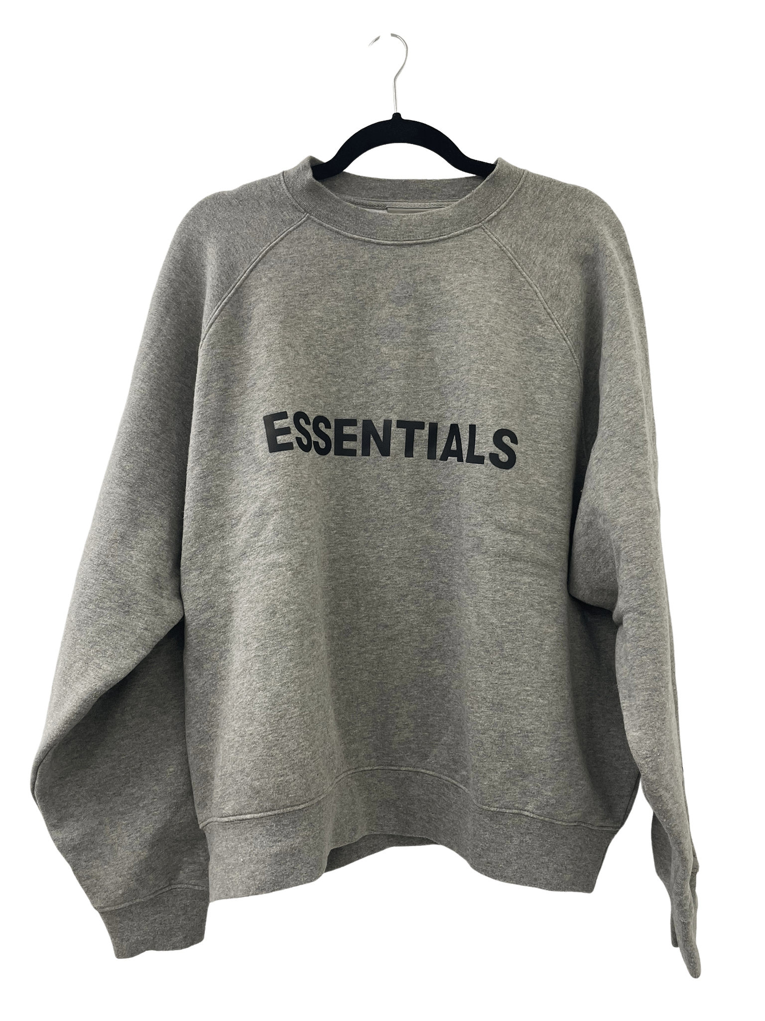 PRE LOVED - ESSENTIALS GREY CREWNECK