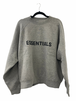 PRE LOVED - ESSENTIALS GREY CREWNECK
