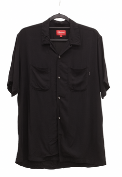 PRE LOVED - SUPREME PLAYBOY BLACK BUTTON UP SHIRT