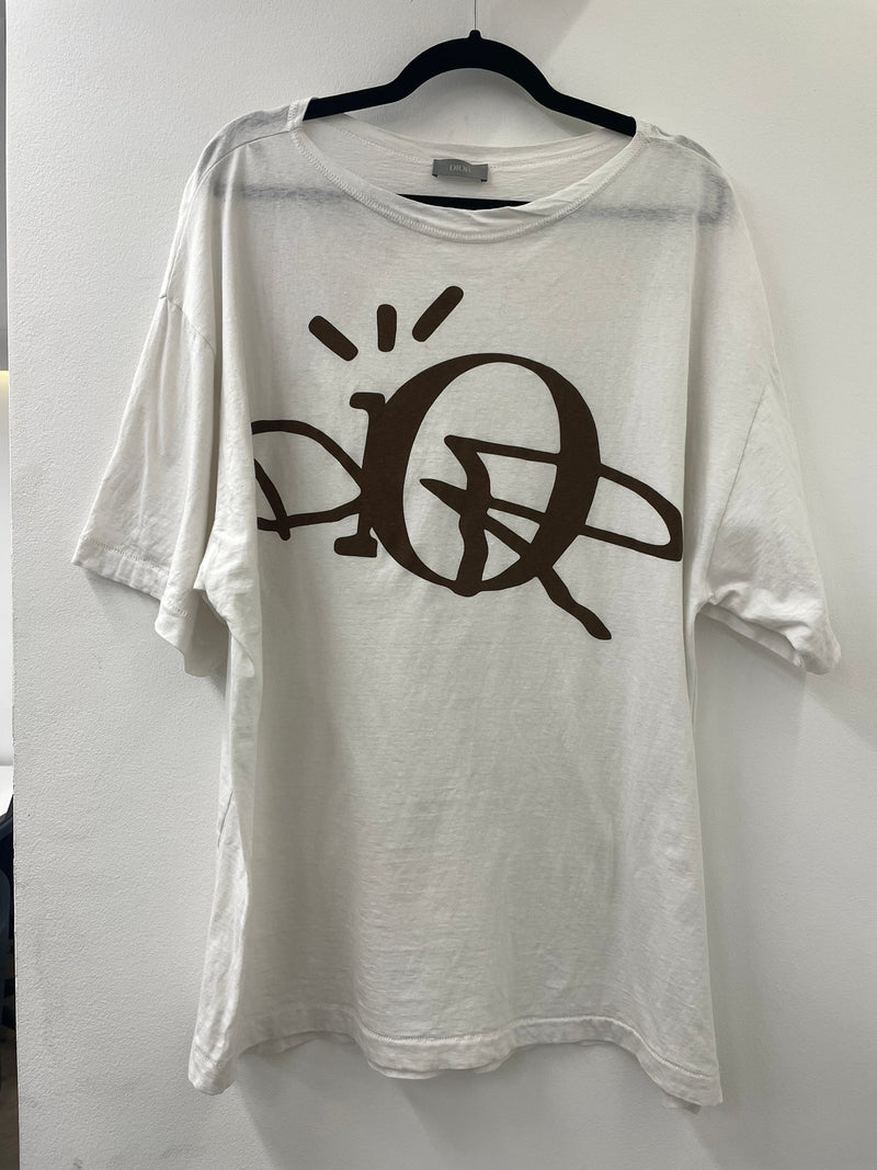 Dior x Cactus Jack Oversized T-Shirt White/Brown