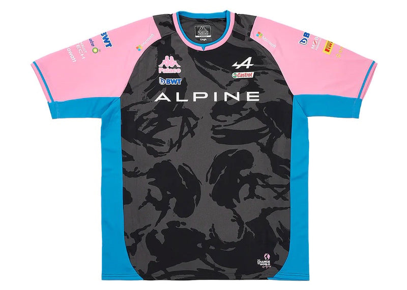 PALACE X KAPPA FOR ALPINE DRIVER JERSEY NIGHT DESERT CAMO