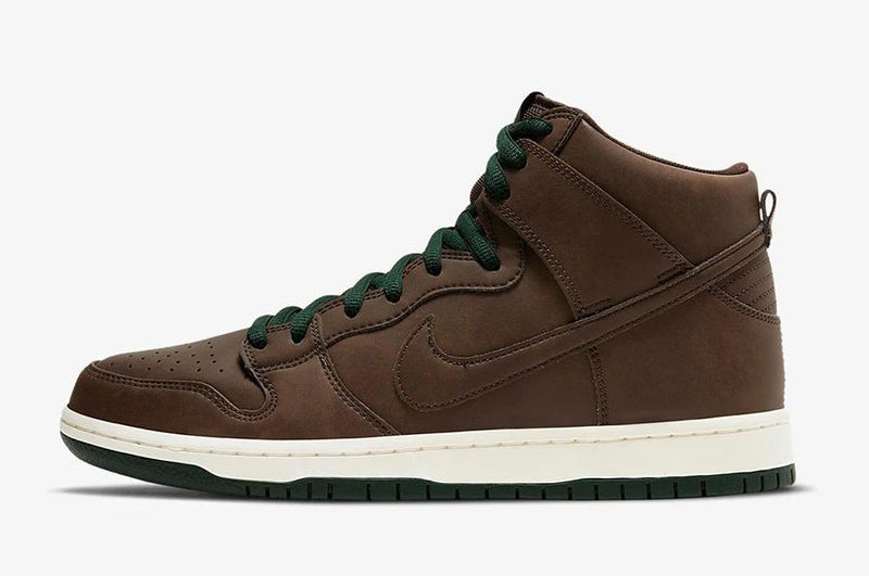NIKE SB DUNK HIGH BAROQUE BROWN SAIL AND FUR - The Edit Man London Online