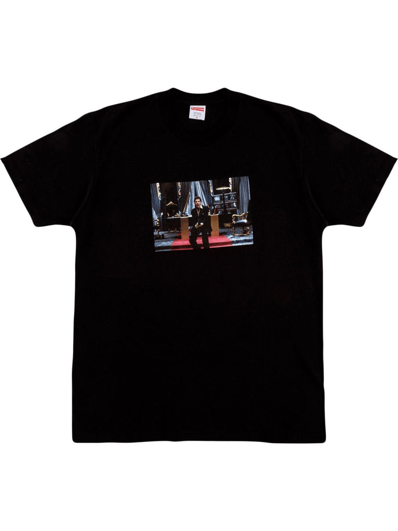 PRE LOVED - SUPREME BLACK SCARFACE T SHIRT