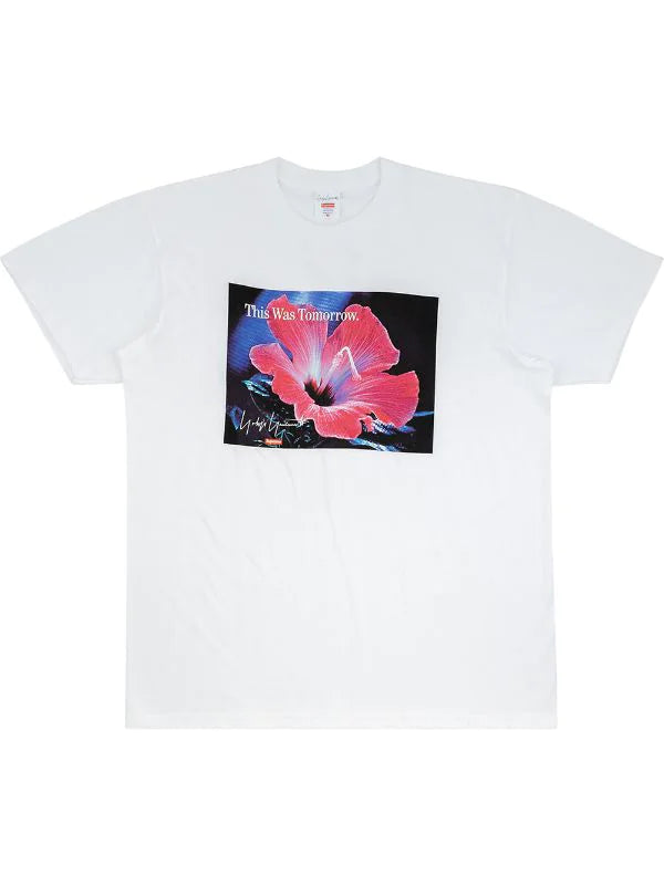 PRE LOVED - THIS WAS TOMORROW SUPREME WHITE T-SHIRT (YOJHI COLLAB)