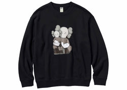 KAWS X UNIQLO LONGSLEEVE SWEATSHIRT BLACK