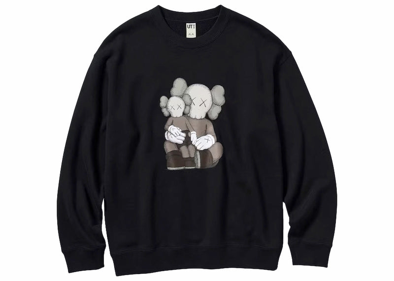 KAWS X UNIQLO LONGSLEEVE SWEATSHIRT BLACK