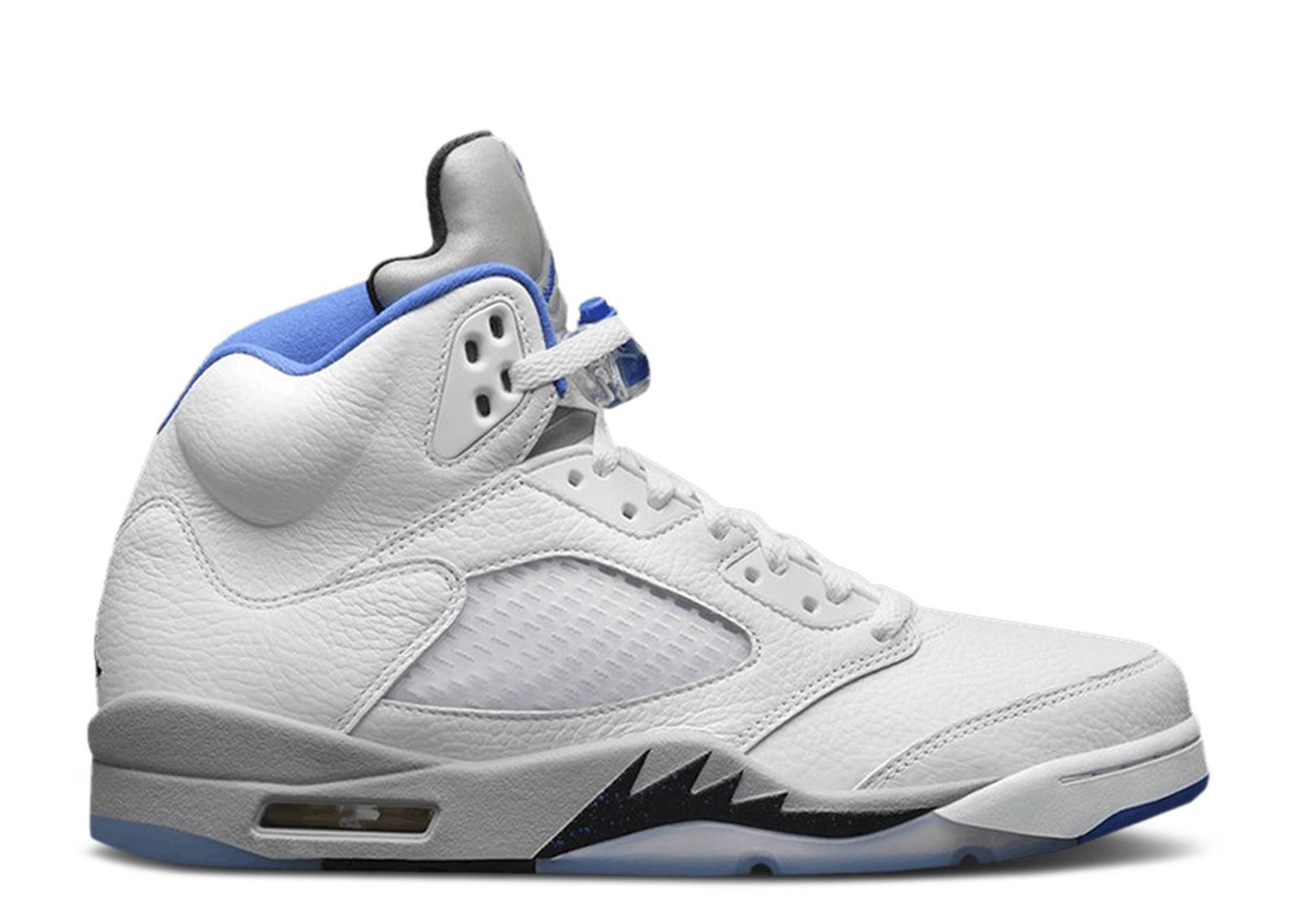 Jordan 5 white grey blue Outlet