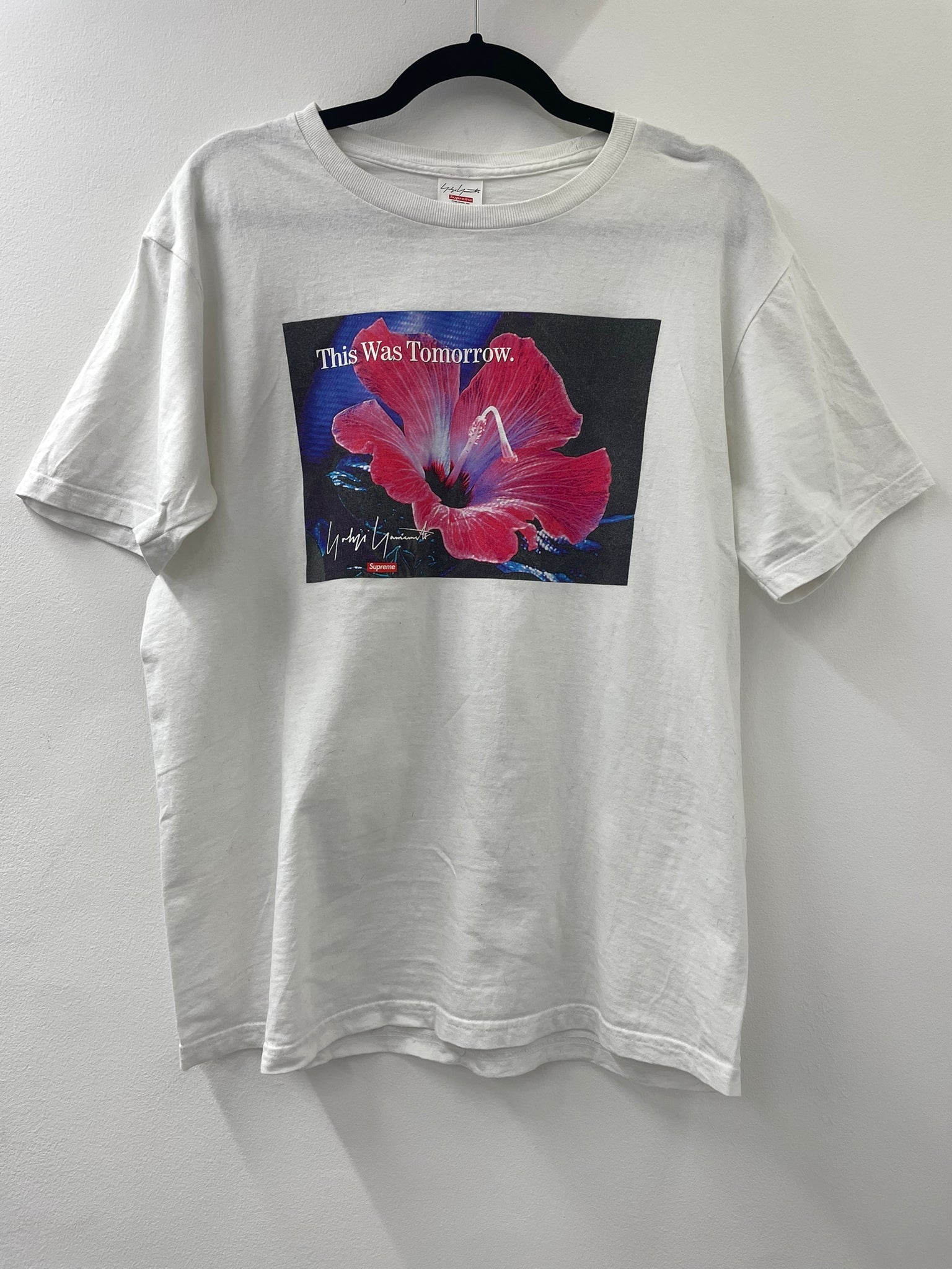 PRE LOVED - THIS T - SUPREME WHITE TIE-DYE COLLAB) - SWEATER TOMORROW (YOJHI SHIRT MONCLER WAS