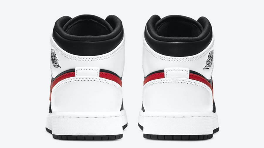 Jordan 1 mid black chile red white gs Clearance
