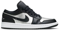 JORDAN 1 LOW SE BLACK METALLIC SILVER - The Edit LDN