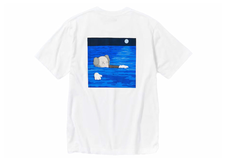 KAWS X UNIQLO UT SHORT SLEEVE ARTBOOK COVER T-SHIRT WHITE