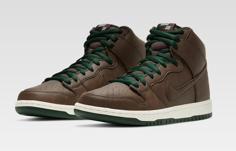 NIKE SB DUNK HIGH BAROQUE BROWN SAIL AND FUR - The Edit Man London Online