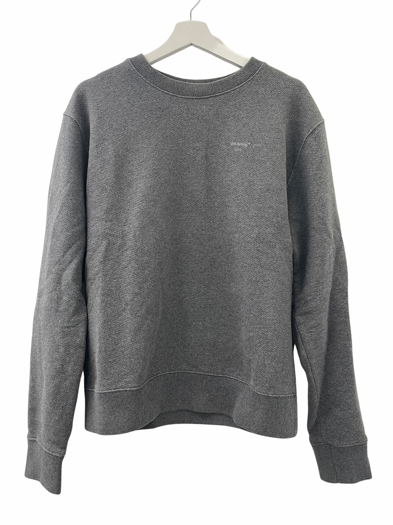 PRE LOVED - OFF WHITE GREY CREWNECK