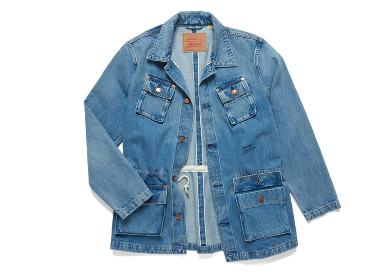 JJJJOUND X LEVI'S UTILITY JACKET MEDIUM WASH