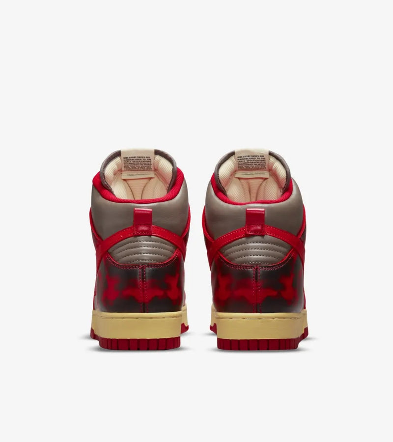 NIKE DUNK HIGH 1985 ACID WASH RED - The Edit LDN