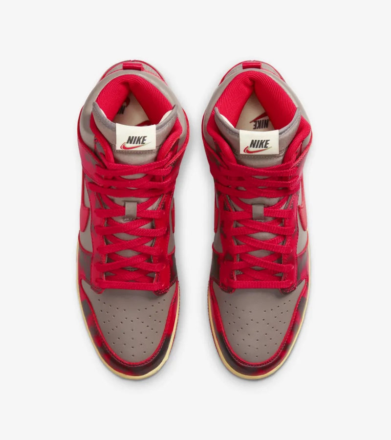 NIKE DUNK HIGH 1985 ACID WASH RED - The Edit LDN