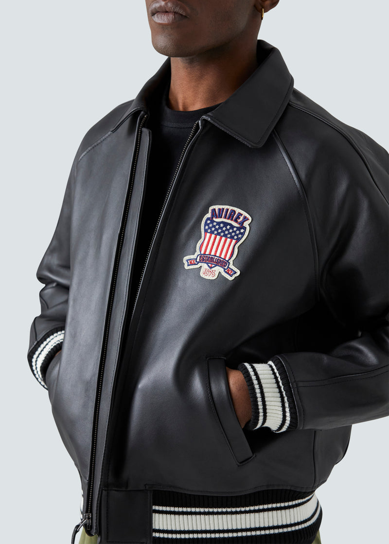 Avirex Men's Icon Leather Jacket