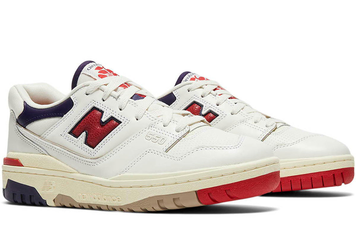 NEW BALANCE 550 AIME LEON DORE NAVY RED - The Edit Man London 