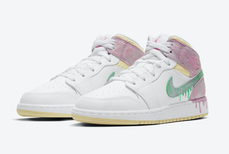 JORDAN 1 MID PAINT DRIP (GS) - The Edit LDN
