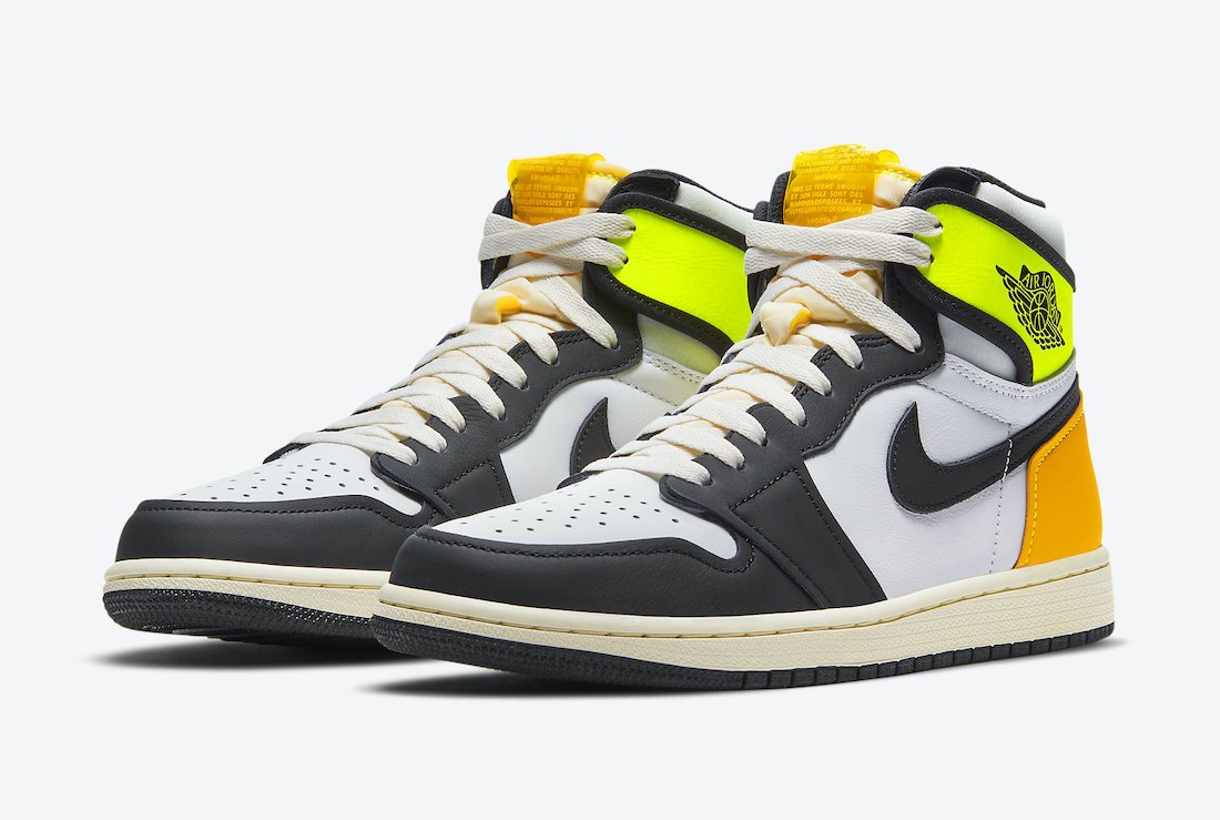 Jordan retro 1 high og white black volt Outlet