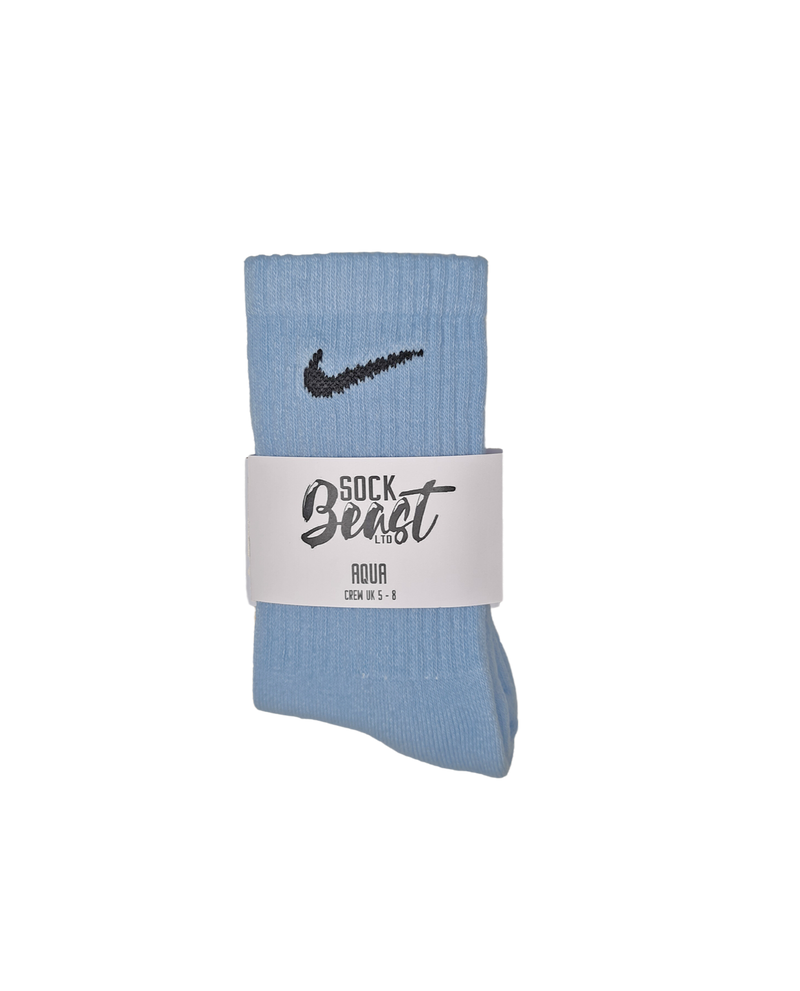 SOCK BEAST - INDIVIDUELLE NIKE CREW AQUA