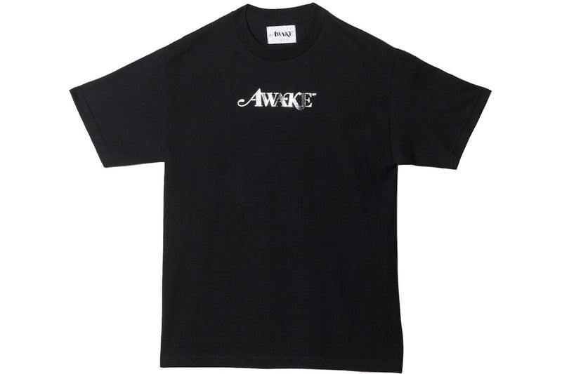 PRE LOVED - AWAKE BLACK FOIL T SHIRT