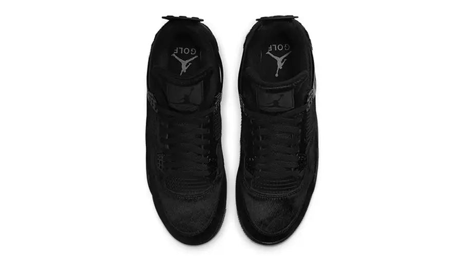 JORDAN 4 RETRO GOLF BLACK CAT PONY HAIR - The Edit LDN