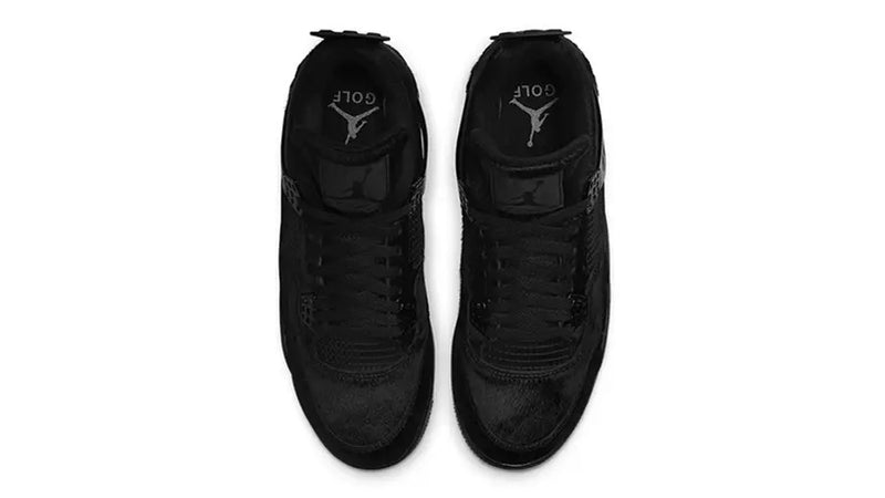 JORDAN 4 RETRO GOLF BLACK CAT PONY HAIR - The Edit LDN