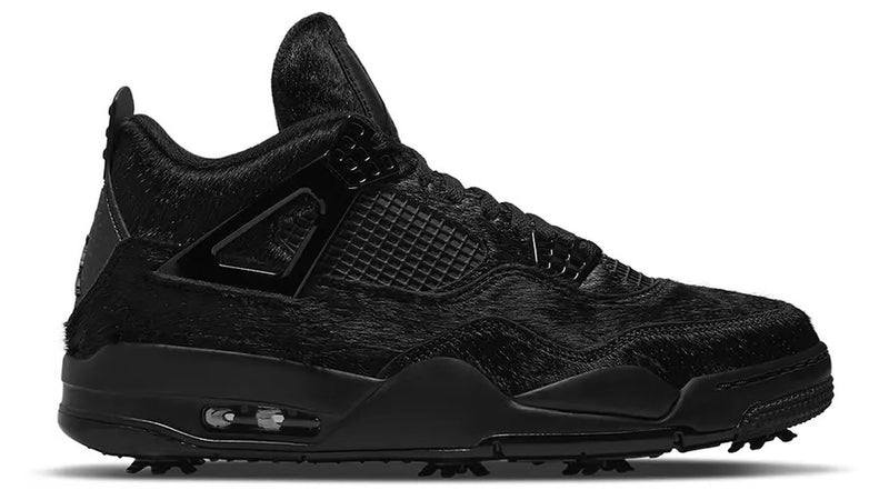 JORDAN 4 RETRO GOLF BLACK CAT PONY HAIR - The Edit LDN