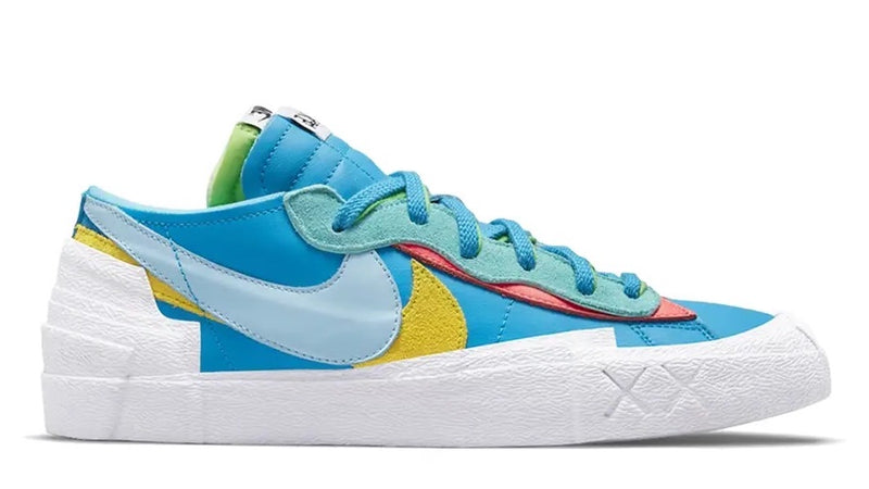 KAWS X SACAI X NIKE BLAZER LOW NEPTUNE BLUE - The Edit LDN