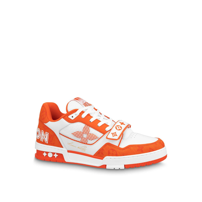 LOUIS VUITTON TRAINER MONOGRAMM DENIM ORANGE