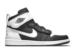 AIR JORDAN 1 HI FLYEASE BLACK WHITE - The Edit LDN