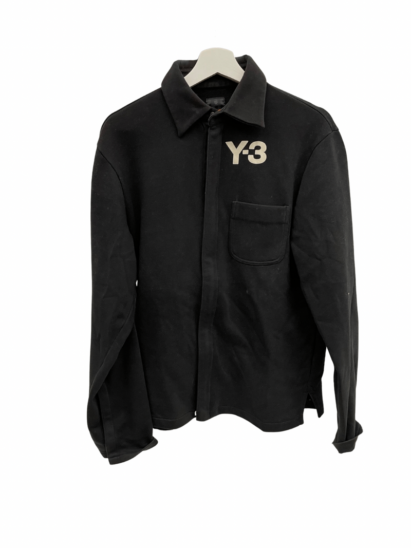 PRE LOVED - Y3 BUTTON UP COLLAR SWEATSHIRT