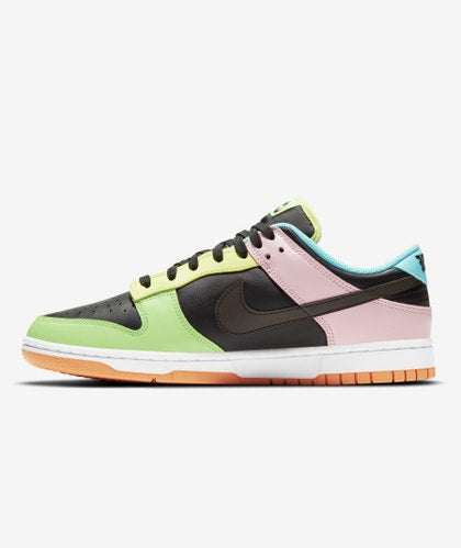 NIKE DUNK LOW FREE 99 ASYMMETRIC BLACK MULTI - The Edit Man London 