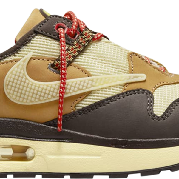 KIDS NIKE AIR MAX 1 TRAVIS SCOTT CACTUS JACK BAROQUE BROWN (PS