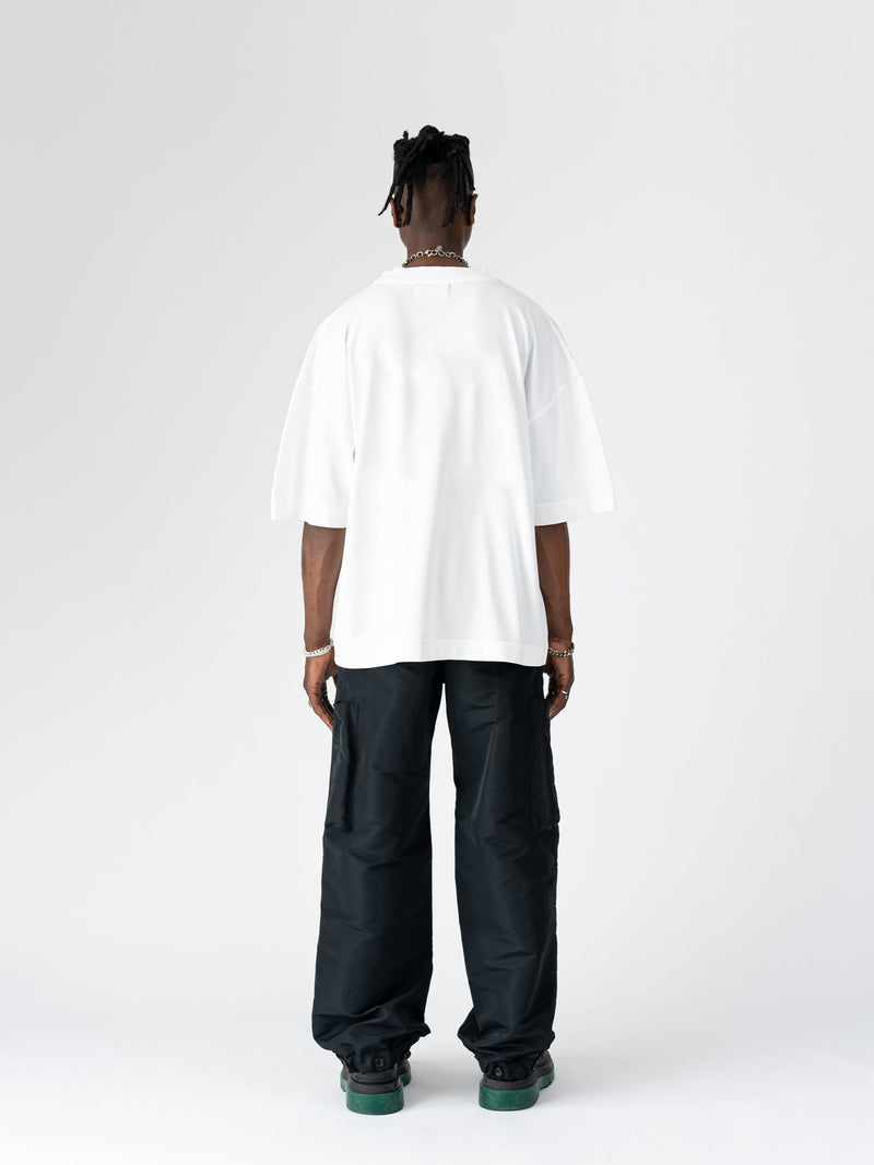 DNS006 'SILHOUETTE' T-SHIRT IN WHITE