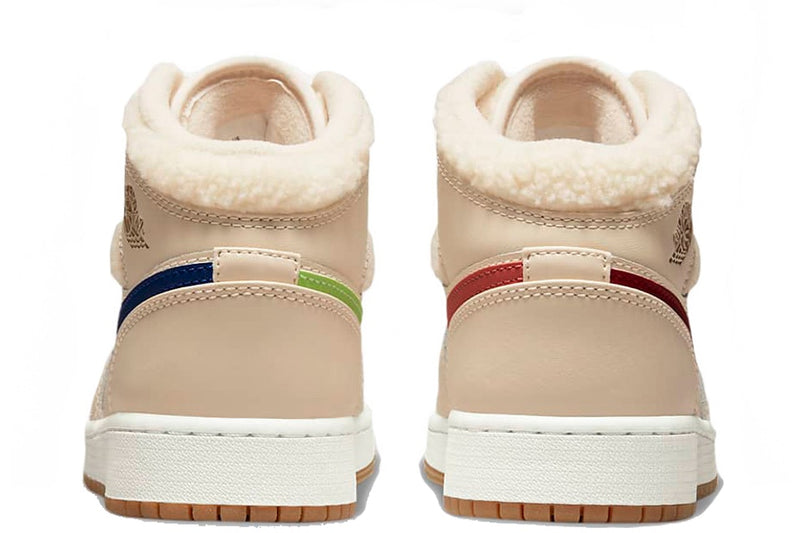 JORDAN 1 MID FLEECE PEARL WHITE (GS) - The Edit LDN