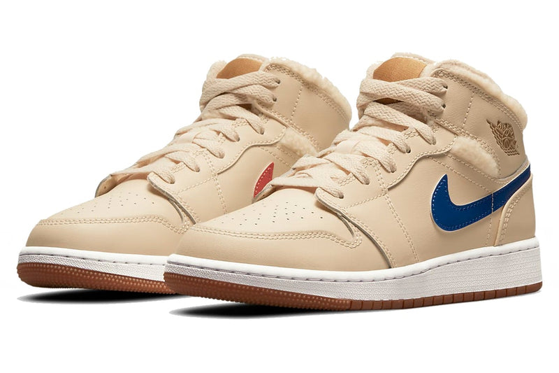 JORDAN 1 MID FLEECE PEARL WHITE (GS) - The Edit LDN