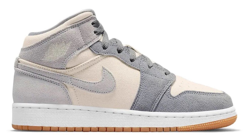 JORDAN 1 MID CREAM GREY (GS) - The Edit LDN