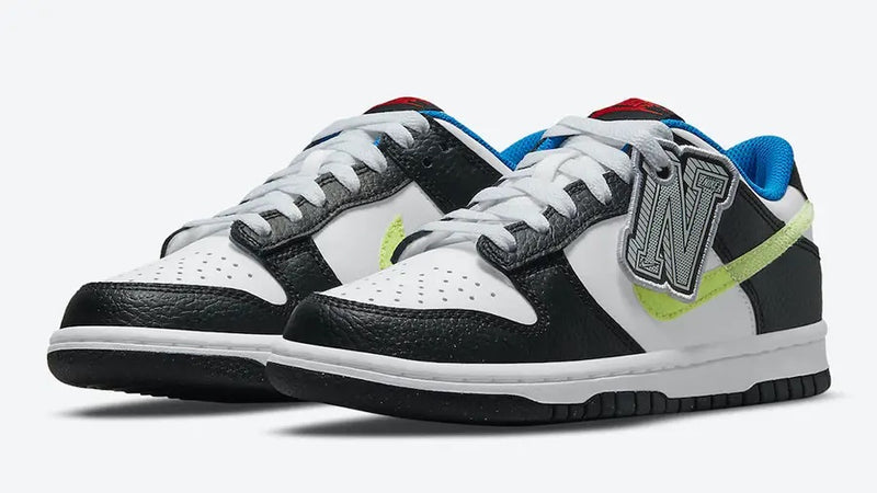 NIKE DUNK LOW HANGTAG BLACK WHITE (GS) - The Edit LDN