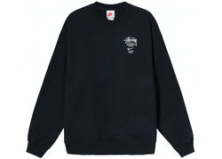 NIKE X STUSSY INTERNATIONAL CREWNECK SWEATSHIRT BLACK - The Edit Man London Online