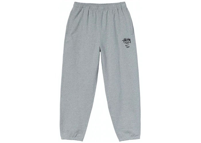 NIKE X STUSSY INTERNATIONAL SWEATPANTS HEATHER GREY - The Edit Man London Online