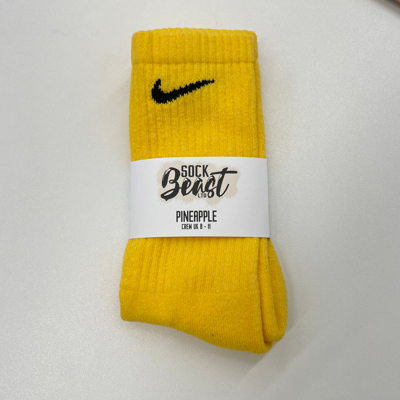 SOCK BEAST - INDIVIDUELLE NIKE CREW PINEAPPLE