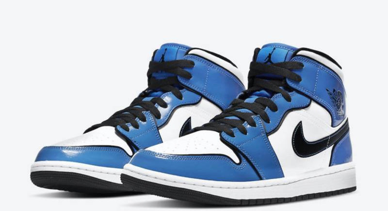 JORDAN 1 MID BLUE SIGNAL (GS) - The Edit LDN