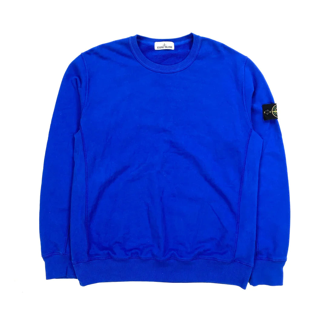 Royal blue stone island sweatshirt best sale