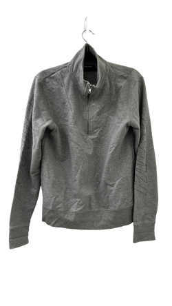 PRE-LOVED - PALACE SPORT PIPED 1/4 ZIP GREY SWEATER