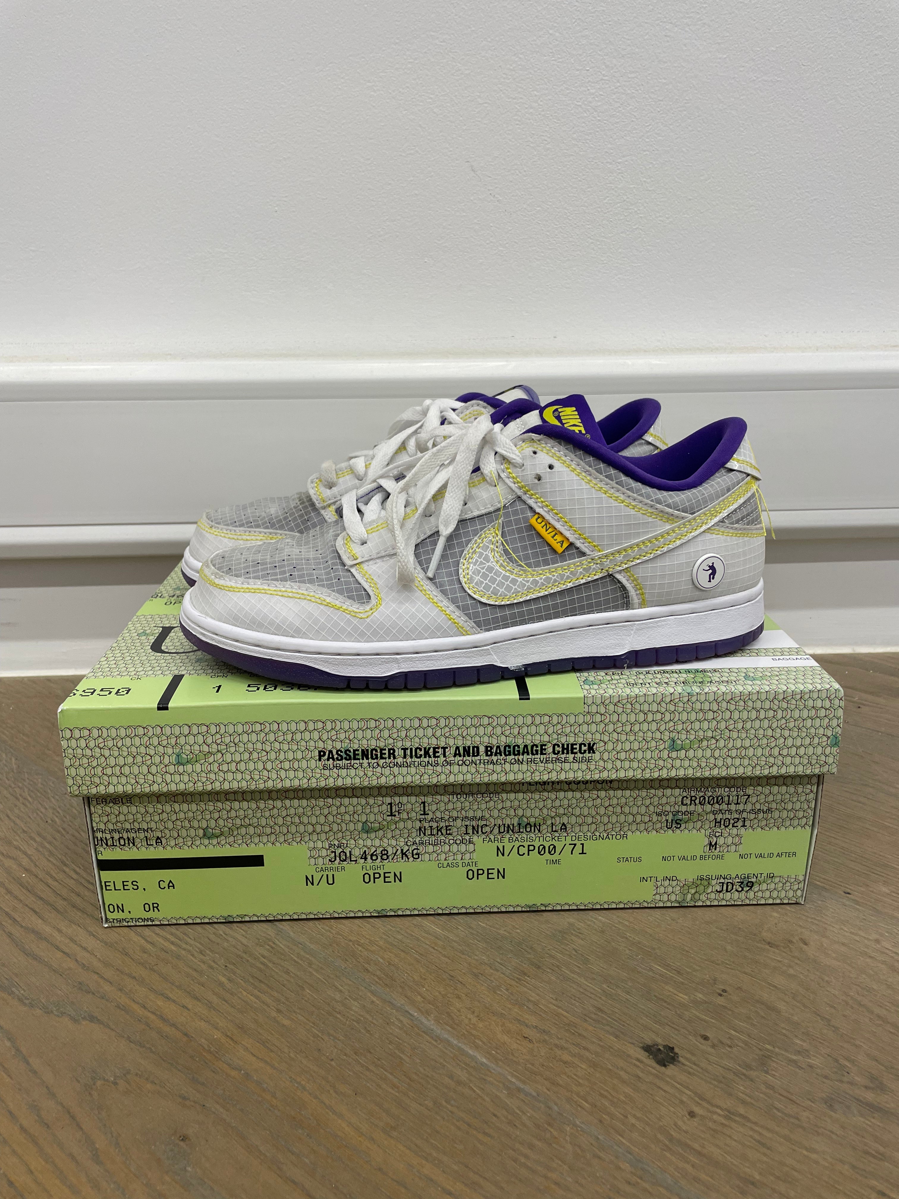 PRE LOVED - NIKE DUNK LOW UNION PASSPORT PACK COURT PURPLE